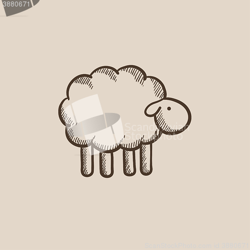 Image of Sheep sketch icon.