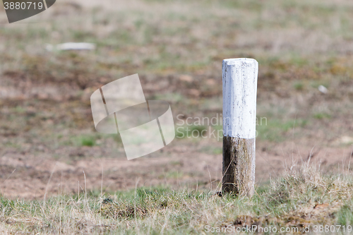 Image of Painted marking at a walking path