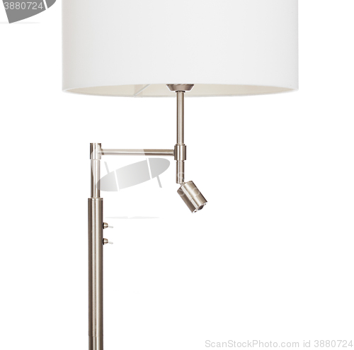 Image of White floor lamp, isolated