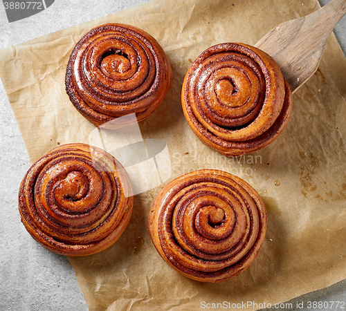 Image of freshly baked sweet cinnamon buns