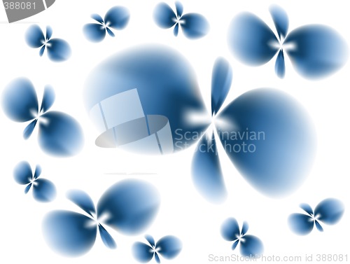 Image of abstract butterfly flower