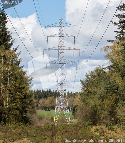 Image of Large electric pylons