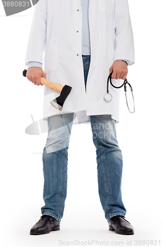 Image of Evil medic holding a small axe