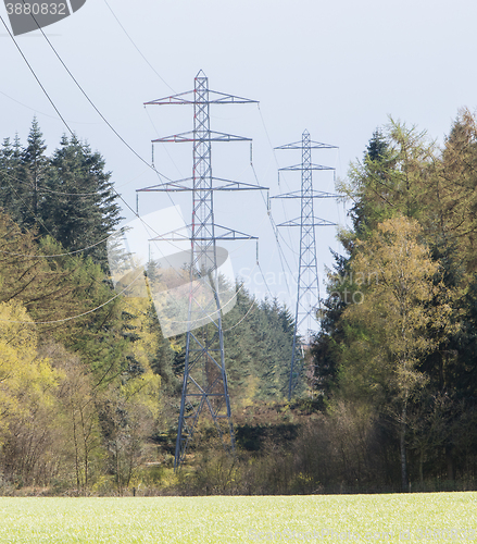 Image of Large electric pylons