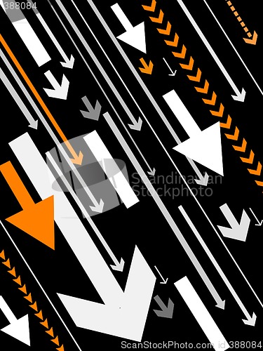 Image of vector arrows background