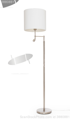 Image of White floor lamp, isolated