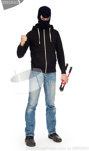 Image of Robber with red bolt cutters