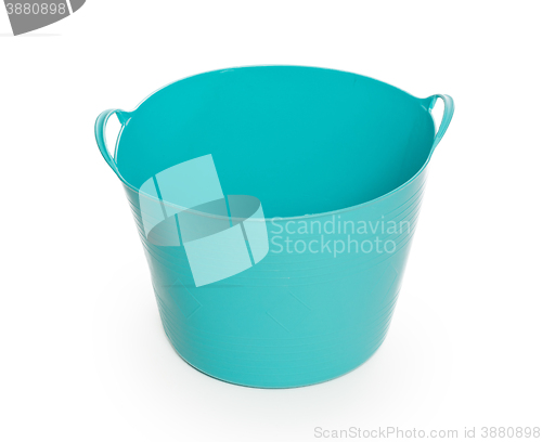 Image of Blue color plastic basket