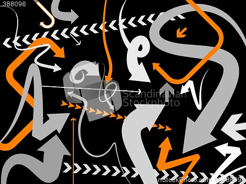 Image of vector arrows background