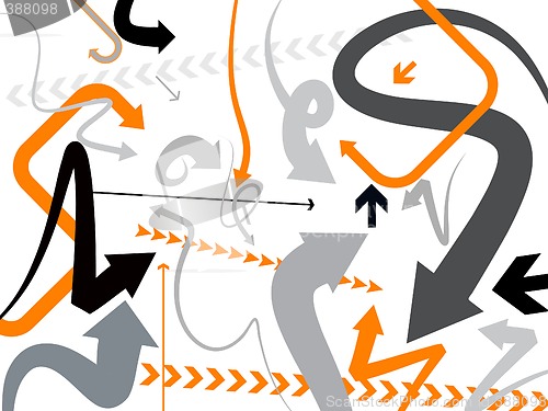 Image of vector arrows background