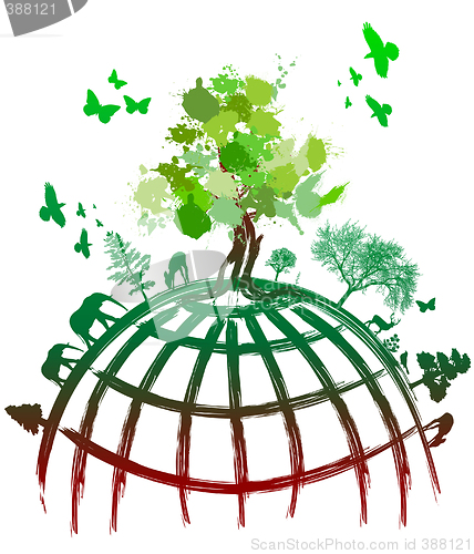 Image of green world concept