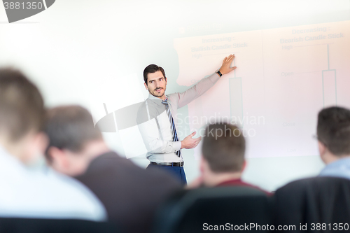 Image of Business presentation on corporate meeting.