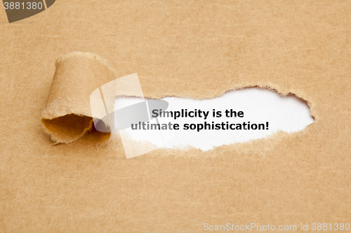 Image of Simplicity Is The Ultimate Sophistication