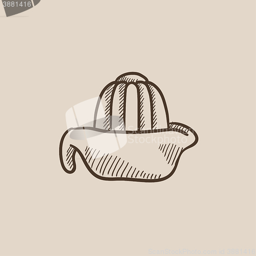 Image of Lemon squeezer sketch icon.