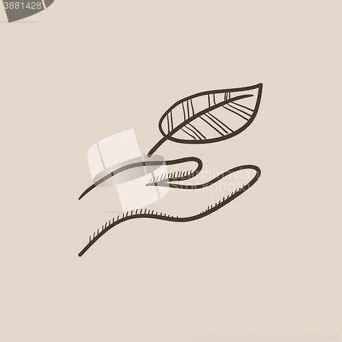 Image of Environmental protection sketch icon.