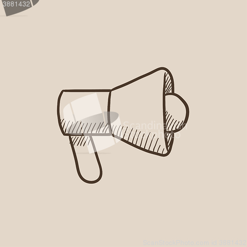 Image of Mmegaphone sketch icon.