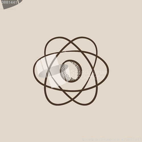 Image of Atom sketch icon.