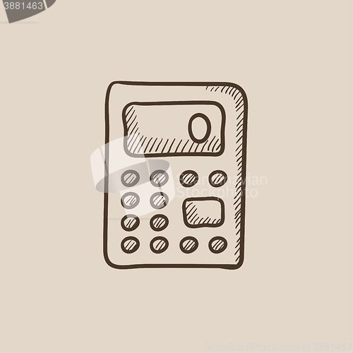 Image of Calculator sketch icon.