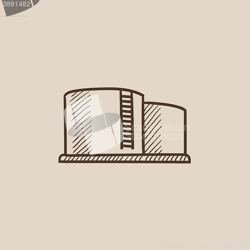 Image of Factory sketch icon.