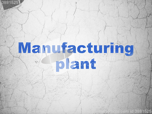 Image of Industry concept: Manufacturing Plant on wall background