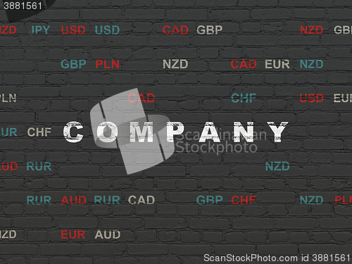Image of Business concept: Company on wall background