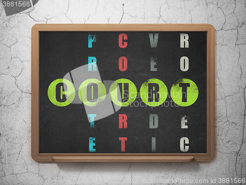 Image of Law concept: Court in Crossword Puzzle