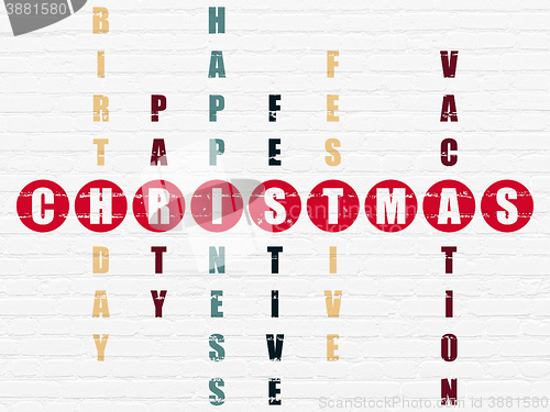 Image of Entertainment, concept: Christmas in Crossword Puzzle