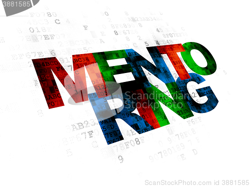 Image of Learning concept: Mentoring on Digital background