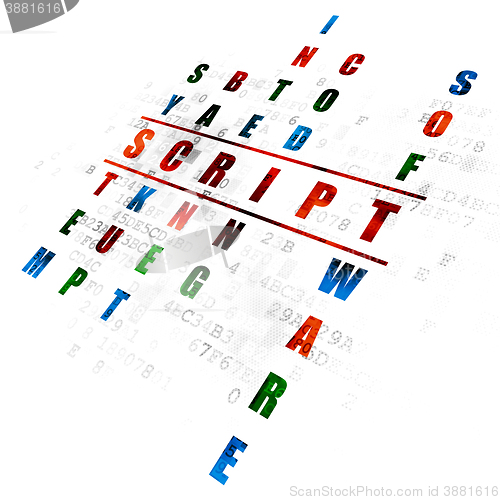 Image of Software concept: Script in Crossword Puzzle