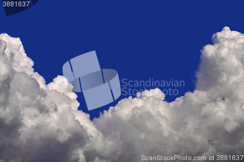 Image of Clouds Blue Background