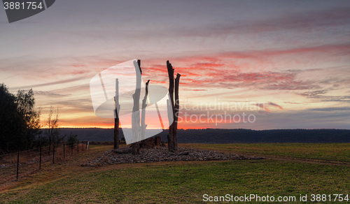 Image of Sunset from Penrith views to Blue Mountains