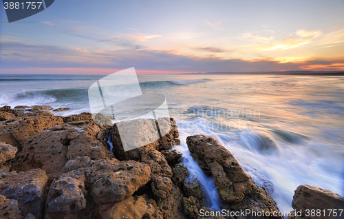 Image of As the sun sets at Bherwerre beach