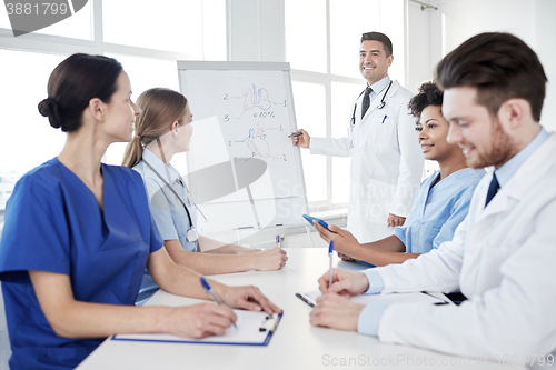 Image of group of doctors on presentation at hospital