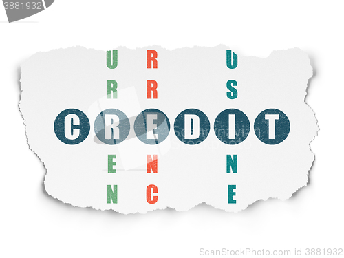 Image of Banking concept: Credit in Crossword Puzzle