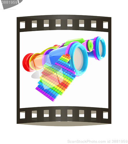 Image of Safe Search concept. The film strip