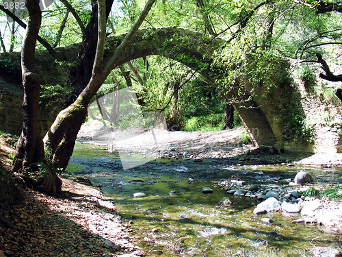 Image of Bridge in nature. Cyprus