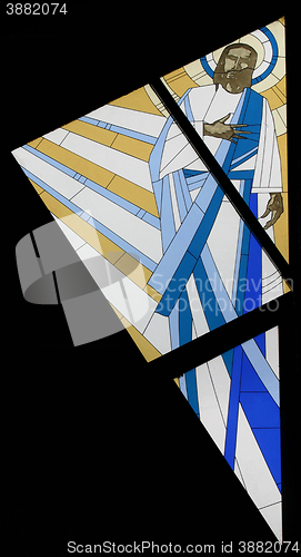 Image of Jesus, Stained glass