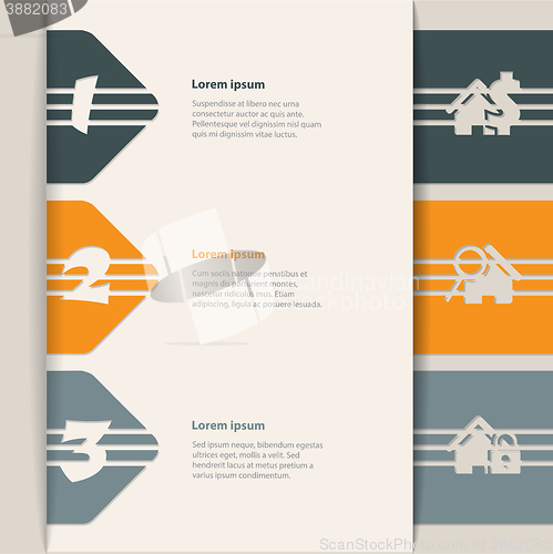 Image of Arrow infographic with house icons
