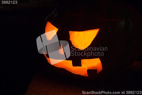 Image of Pumpkin at night for Halloween