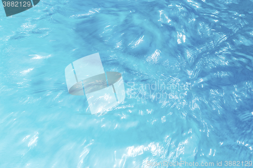 Image of Closeup of blue water