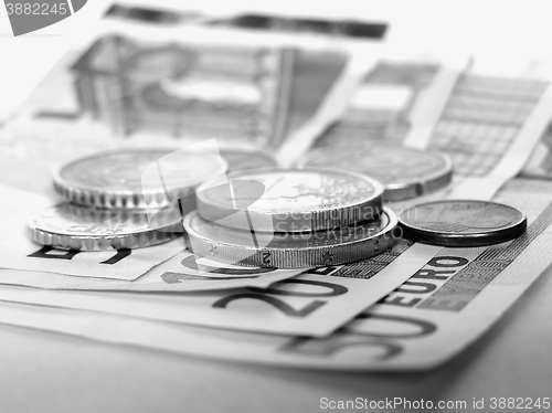 Image of Euros coins and notes