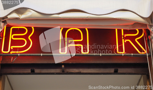 Image of Red bar sign