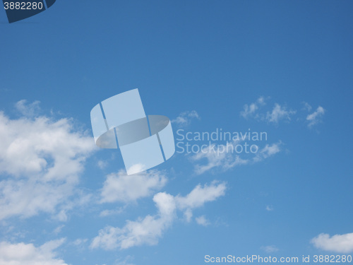 Image of Blue sky with clouds background