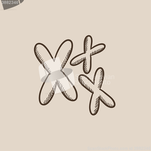 Image of Chromosomes sketch icon.