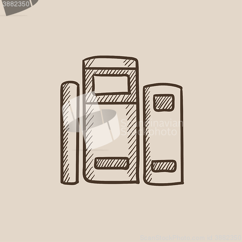 Image of Books sketch icon.