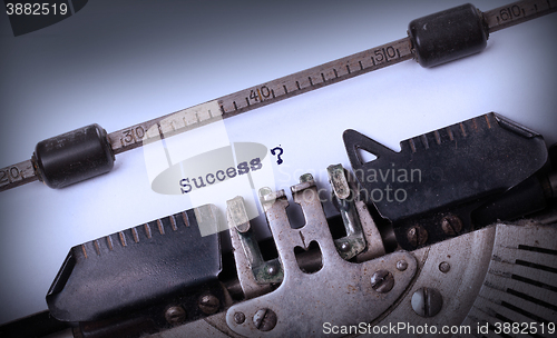 Image of Vintage typewriter - Success