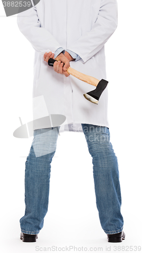 Image of Evil medic holding a small axe