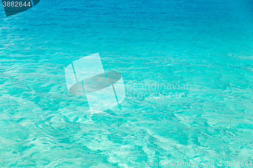 Image of sea or ocean blue transparent water