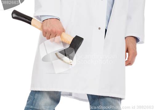 Image of Evil medic holding a small axe