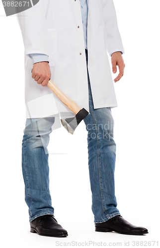 Image of Evil medic holding a small axe